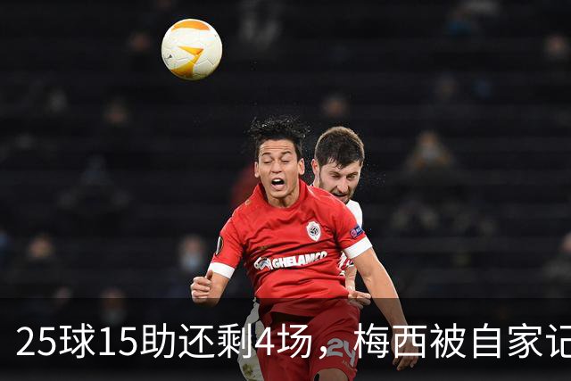 25球15助还剩4场，梅西被自家记者喊话三连MVP